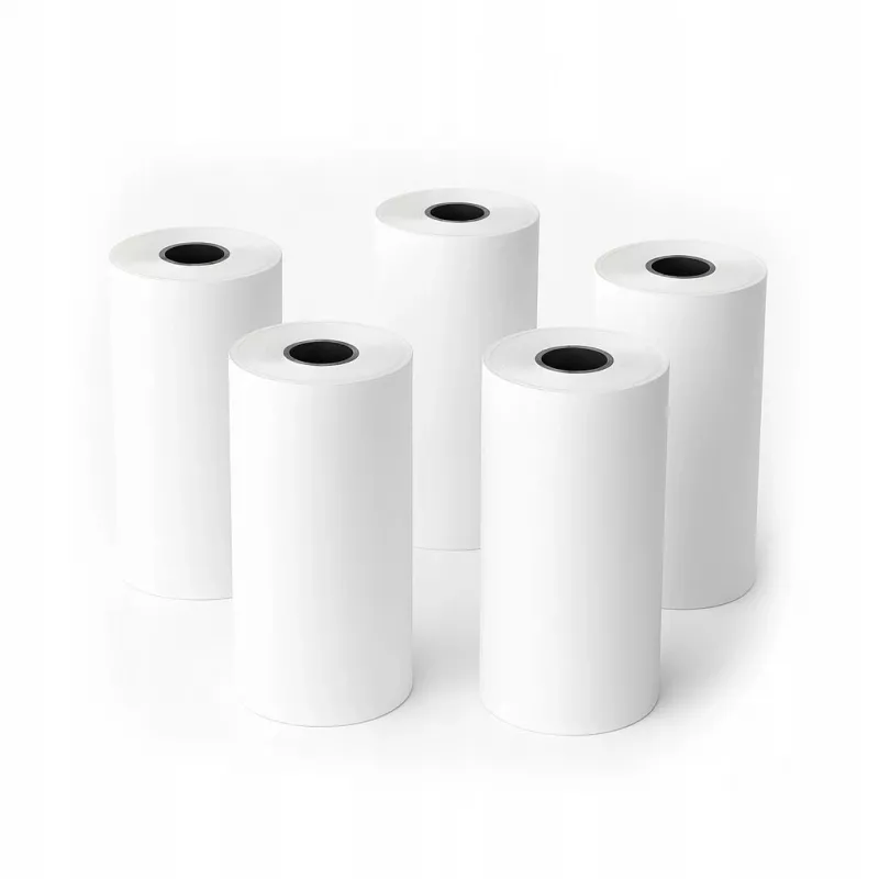 LOVEINSTANT Rolo de papel térmico branco 53mm x 6,5m pack de 5 para Love Instant X6/S1, Phomemo T02/M02x