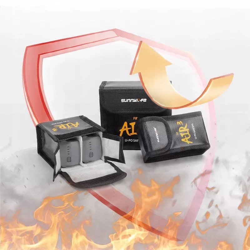 SUNNYLIFE bolsa à prova de fogo para 1 bateria DJI Air 3 / 3S
