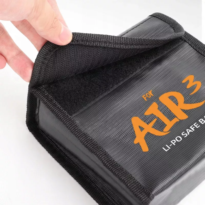 SUNNYLIFE Bolsa à prova de fogo para 2 baterias DJI Air 3 / 3S