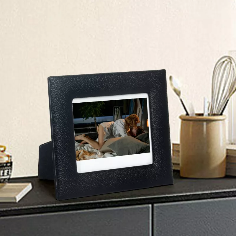 LOVEINSTANT Moldura para fotos instantâneas para Polaroid 600 Fujifilm Instax Wide 300 400 / preto