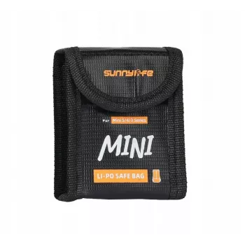 SUNNYLIFE Bolsa de segurança ignífuga para bateria para DJI Mini 5/4/3 Pro/3, Lito 1, Lito X1 - 1x bateria