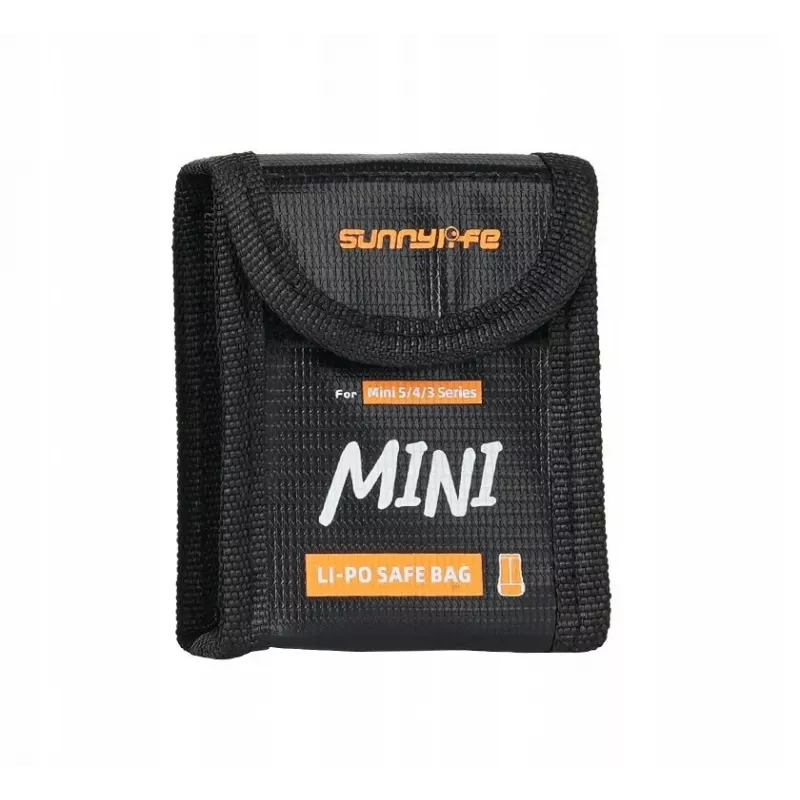 SUNNYLIFE Bolsa de segurança ignífuga para bateria para DJI Mini 5/4/3 Pro/3, Lito 1, Lito X1 - 1x bateria