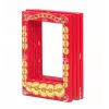 LOVEINSTANT 4x moldura magnética para fotos para Instax Mini, vermelho/dourado