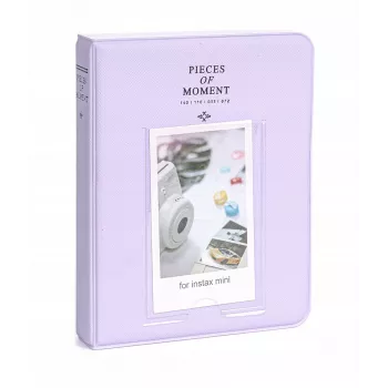 LOVEINSTANT Álbum de fotos para 64 fotos compatível com Fuji Instax Mini 13 12 11 40 41 99 Evo Link / roxo