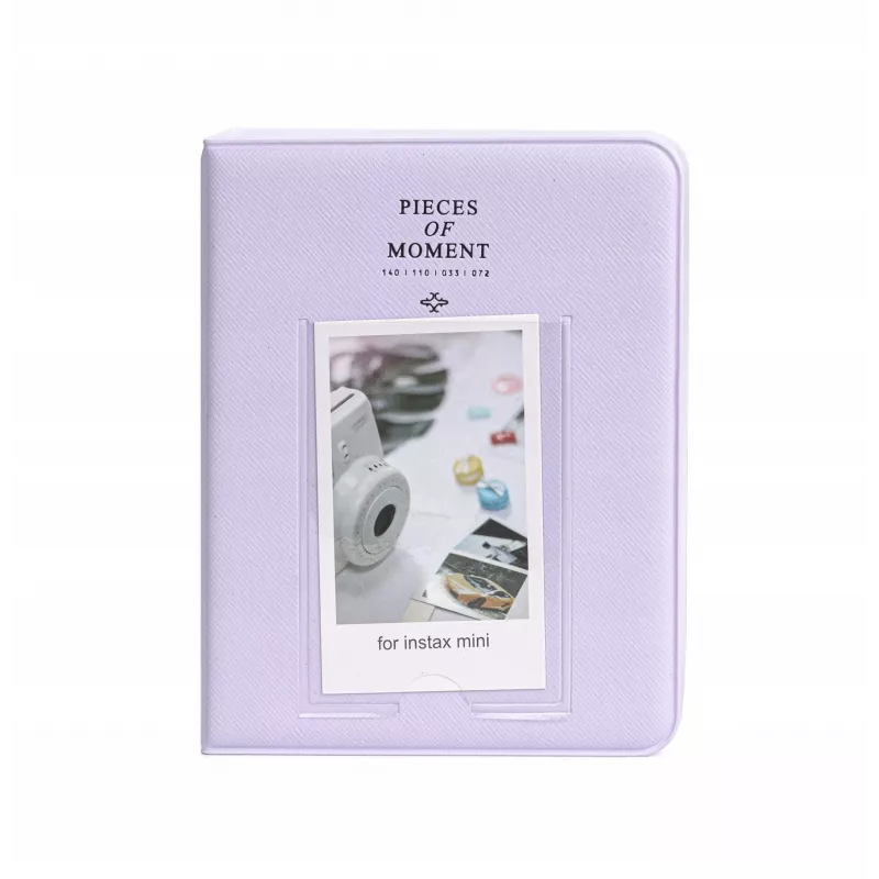 LOVEINSTANT Álbum de fotos para 64 fotos compatível com Fuji Instax Mini 13 12 11 40 41 99 Evo Link / roxo