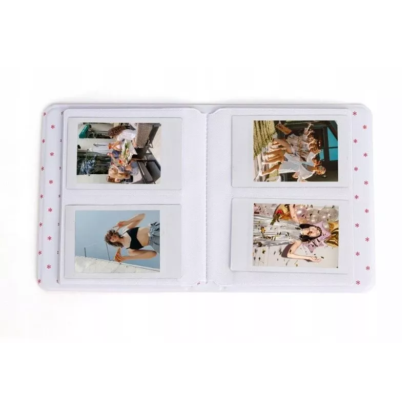 LOVEINSTANT Álbum de fotos para 64 fotos compatível com Fuji Instax Mini 13 12 11 40 41 99 Evo Link / roxo