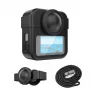 PULUZ Kit 3 em 1 capa de proteção, tampa de objetiva, alça de mão para GoPro Max 2 - preto