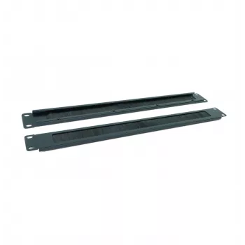 RACKTEL RL-ZASZP Painel de passagem de cabos com escovas 1U para rack de 19 polegadas, preto
