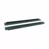 RACKTEL RL-ZASZP Painel de passagem de cabos com escovas 1U para rack de 19 polegadas, preto