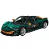 LEAN TOYS Blocos de Construção Carro Desportivo Verde 1:8 P1 3268pcs