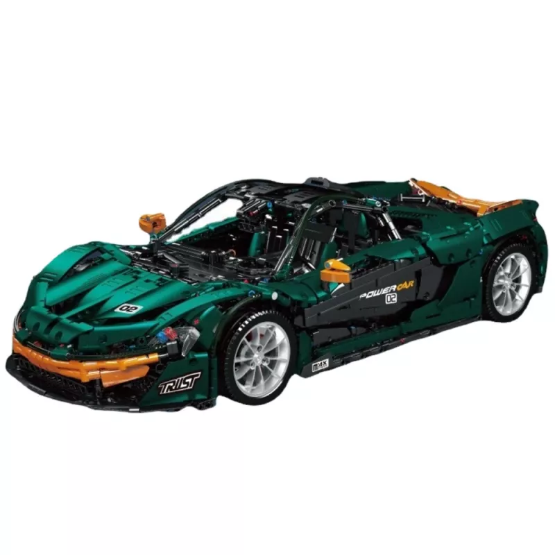 LEAN TOYS Blocos de Construção Carro Desportivo Verde 1:8 P1 3268pcs