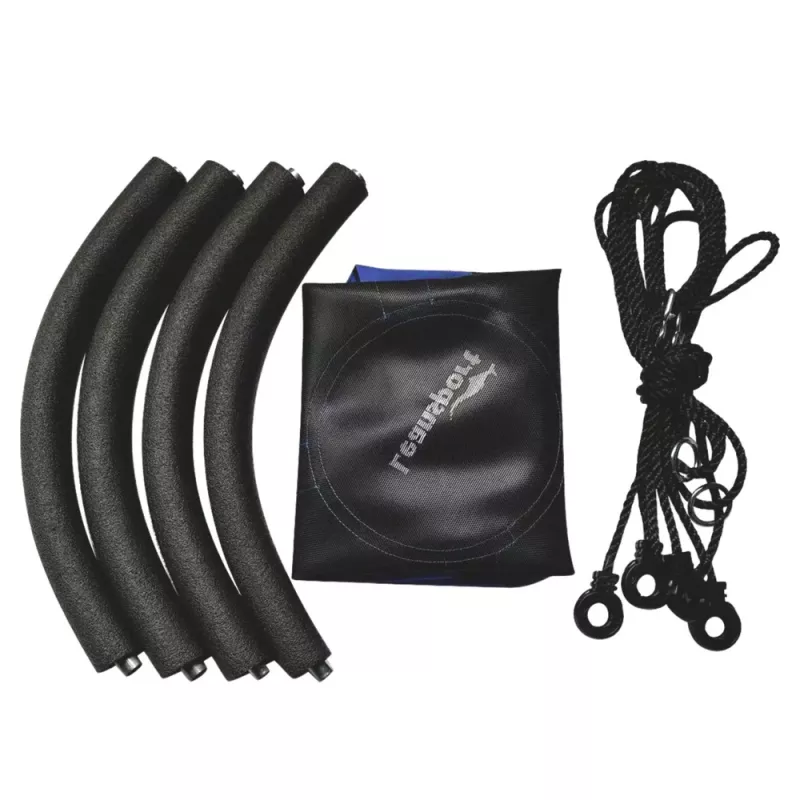 LEAN SPORT Baloiço de jardim ninho de cegonha para crianças azul 80 cm