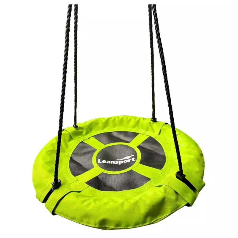 LEAN SPORT Baloiço de jardim ninho de cegonha para crianças verde 60cm