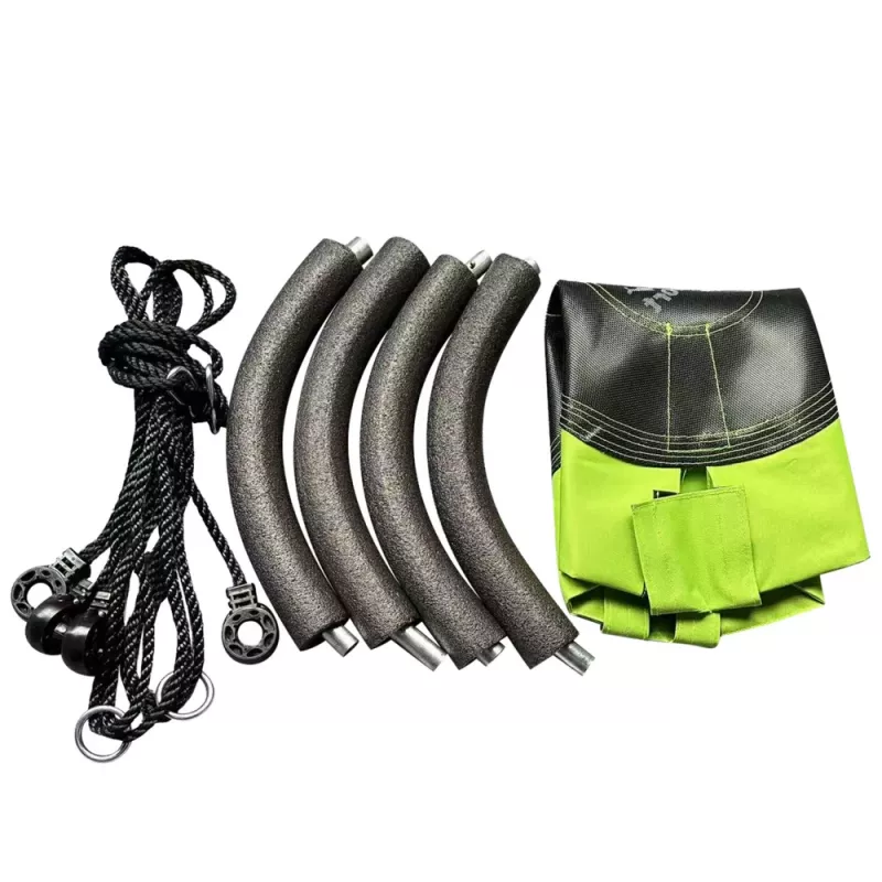LEAN SPORT Baloiço de jardim ninho de cegonha para crianças verde 60cm