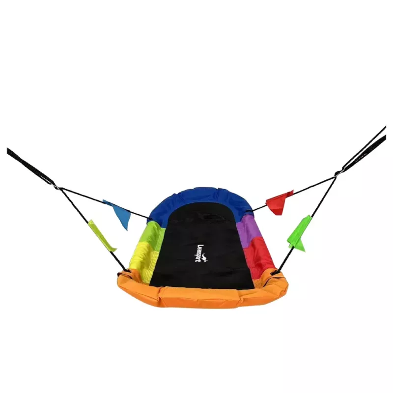 LEAN SPORT Baloiço de jardim ninho de cegonha retangular multicolor 167 x 75 cm