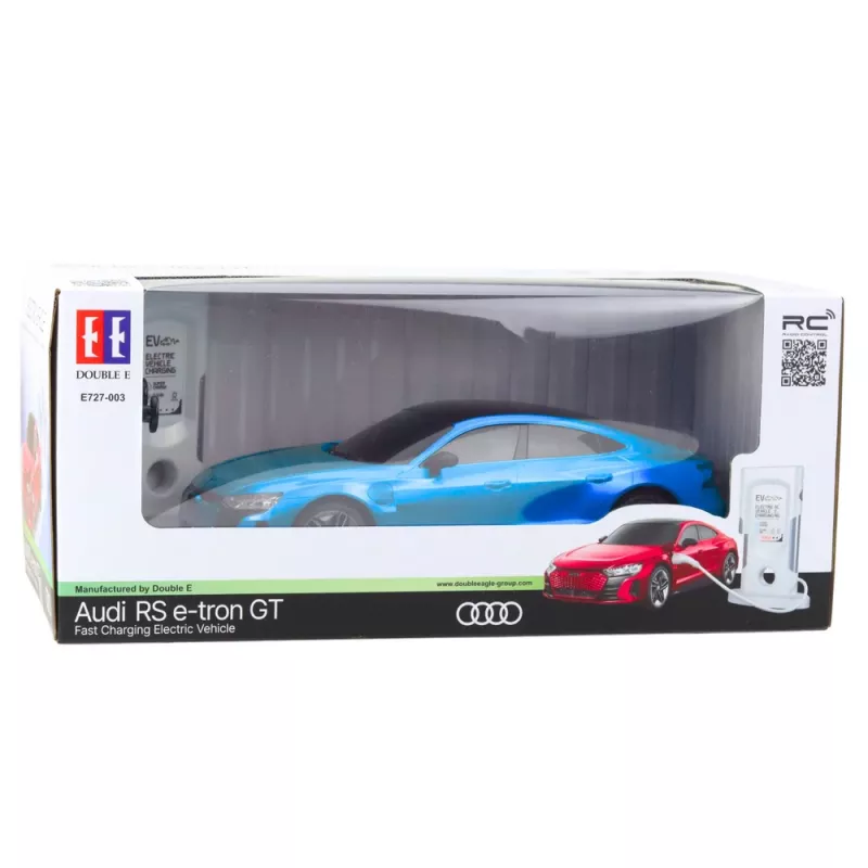Double E Audi RS E-tron GT Carro Telecomandado RC Azul 1:14