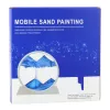 LEAN Imagem 3D Areia Movediça Azul Decoração 360° Branco