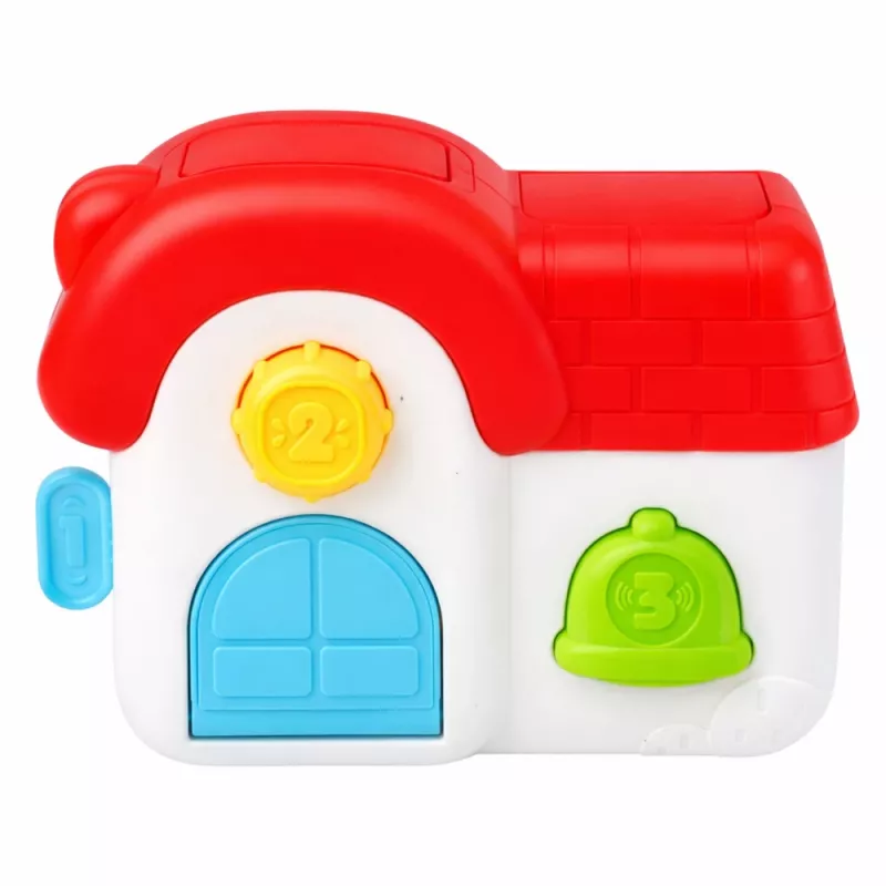 LEAN TOYS Casa de aprendizagem interativa para crianças pequenas - animais pop-up