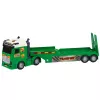 LEAN TOYS Conjunto de transporte de dinossauros: camião, reboque, helicóptero, luzes, som