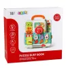 LEAN TOYS livro interativo brinquedo educativo quadro de manipulação luzes sons 16 peças