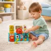 LEAN TOYS livro interativo brinquedo educativo quadro de manipulação luzes sons 16 peças