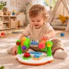 LEAN TOYS Brinquedo Musical Interativo para Bebés Maraca Luzes Sons