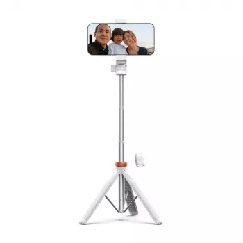 Tech-Protect L03S Pau de Selfie Tripé Branco