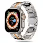 TECH-PROTECT STAINLESS LINE Bracelete para Apple Watch 44/45/46/49 mm Titânio/Laranja