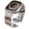 TECH-PROTECT STAINLESS LINE Bracelete para Apple Watch 44/45/46/49 mm Titânio/Laranja