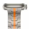 TECH-PROTECT STAINLESS LINE Bracelete para Apple Watch 44/45/46/49 mm Titânio/Laranja