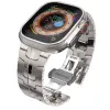 Tech-Protect Stainless Line Bracelete de Elos para Apple Watch 6 / 7 / 8 / 9 / 10 / SE / Ultra 1 / 2 (44 / 45 / 46 / 49 mm) Titânio