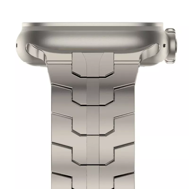 Tech-Protect Stainless Line Bracelete de Elos para Apple Watch 6 / 7 / 8 / 9 / 10 / SE / Ultra 1 / 2 (44 / 45 / 46 / 49 mm) Titânio