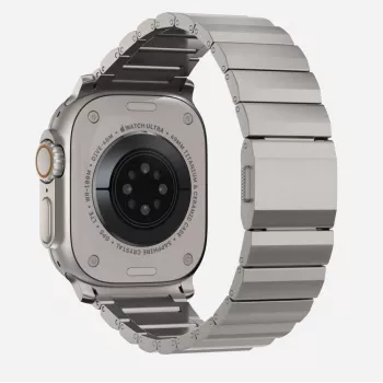 TECH-PROTECT Bracelete de Aço para Apple Watch 4 / 5 / 6 / 7 / 8 / 9 / SE / Ultra 1 / 2 (42 / 44 / 45 / 49 mm) Titânio