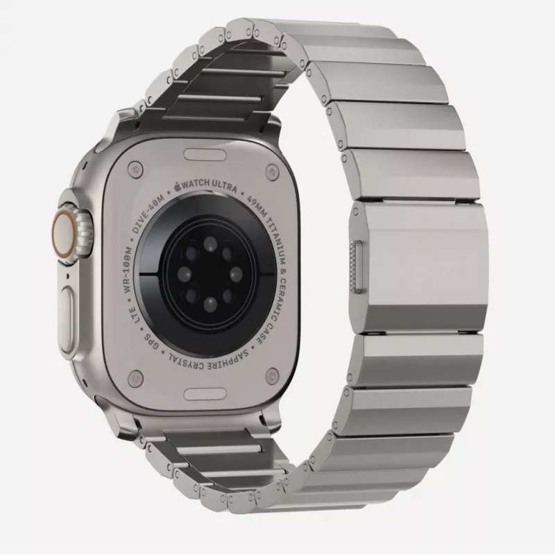 TECH-PROTECT Bracelete de Aço para Apple Watch 4 / 5 / 6 / 7 / 8 / 9 / SE / Ultra 1 / 2 (42 / 44 / 45 / 49 mm) Titânio