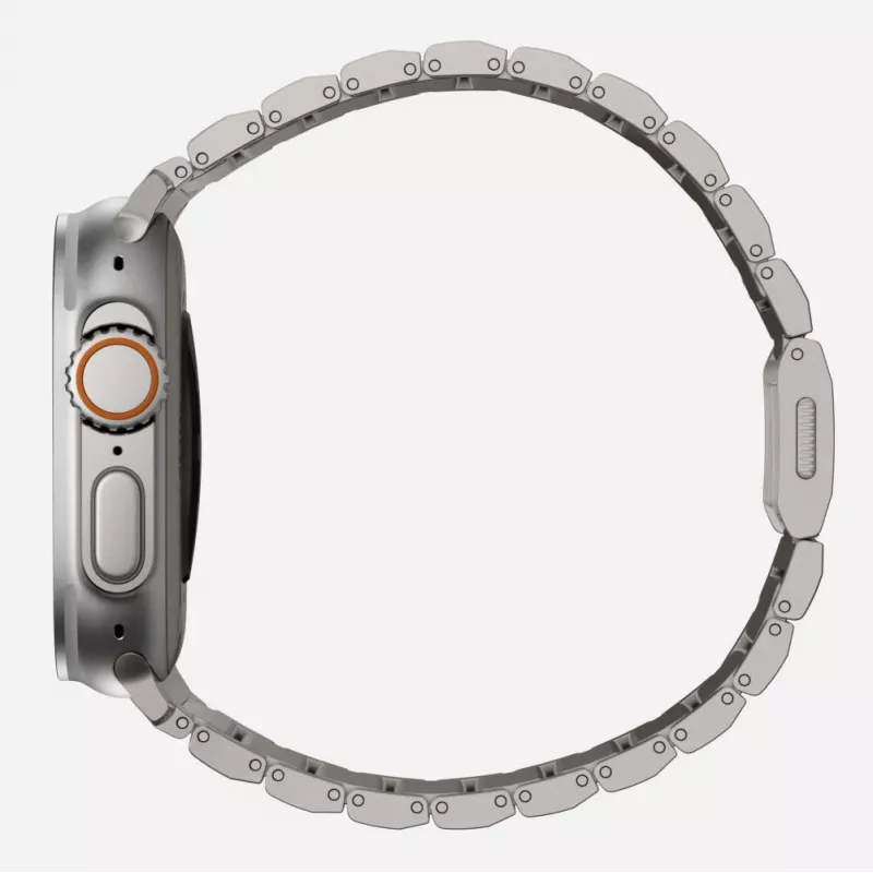 TECH-PROTECT Bracelete de Aço para Apple Watch 4 / 5 / 6 / 7 / 8 / 9 / SE / Ultra 1 / 2 (42 / 44 / 45 / 49 mm) Titânio