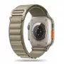 TECH-PROTECT NYLON PRO Bracelete para Apple Watch 6 / 7 / 8 / 9 / 10 / SE / Ultra 1 / 2 (44 / 45 / 46 / 49 mm) Titânio/Oliva