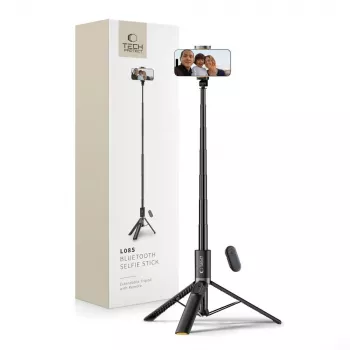 Tech-Protect L08S Pau de Selfie Tripé Preto