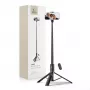 Tech-Protect L08S Pau de Selfie Tripé Preto