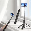 Tech-Protect L08S Pau de Selfie Tripé Preto