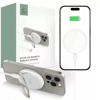 Tech-Protect QI15W-A33 Carregador Sem Fios MagSafe 15W Branco