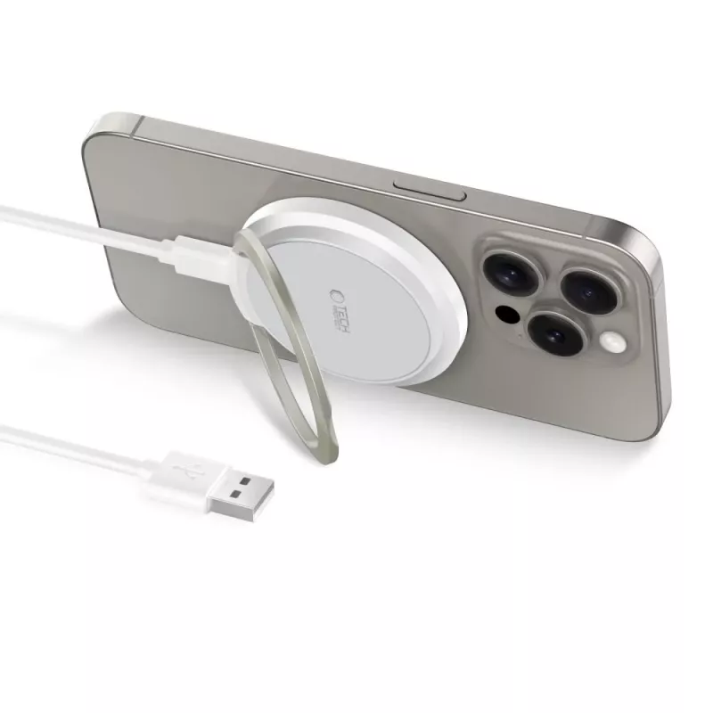 Tech-Protect QI15W-A33 Carregador Sem Fios MagSafe 15W Branco
