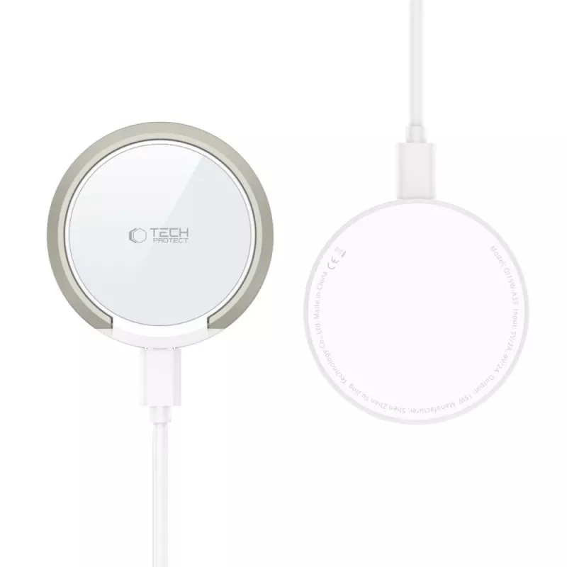 Tech-Protect QI15W-A33 Carregador Sem Fios MagSafe 15W Branco