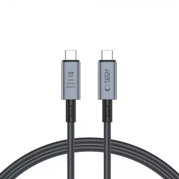Cabo Type-C TECH-PROTECT ULTRABOOST MAX USB 4.0 8K 40Gbps PD240W 100cm Cinzento