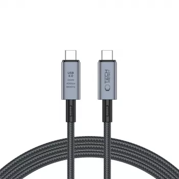 Cabo Type-C TECH-PROTECT ULTRABOOST MAX USB 4.0 8K 40Gbps PD240W 200cm Cinzento