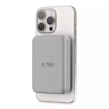 Power bank MagSafe TECH-PROTECT PB11 LIFEMAG 10000mAh Titânio