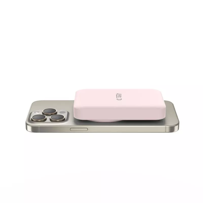 Power bank MagSafe TECH-PROTECT PB11 LIFEMAG 10000mAh Rosa
