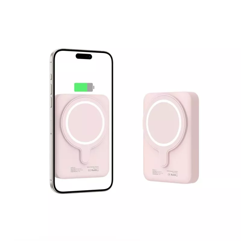 Power bank MagSafe TECH-PROTECT PB11 LIFEMAG 10000mAh Rosa