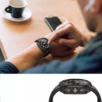 Capa protetora TECH-PROTECT DEFENSE360 para Samsung Galaxy Watch Ultra (47 mm) Preto