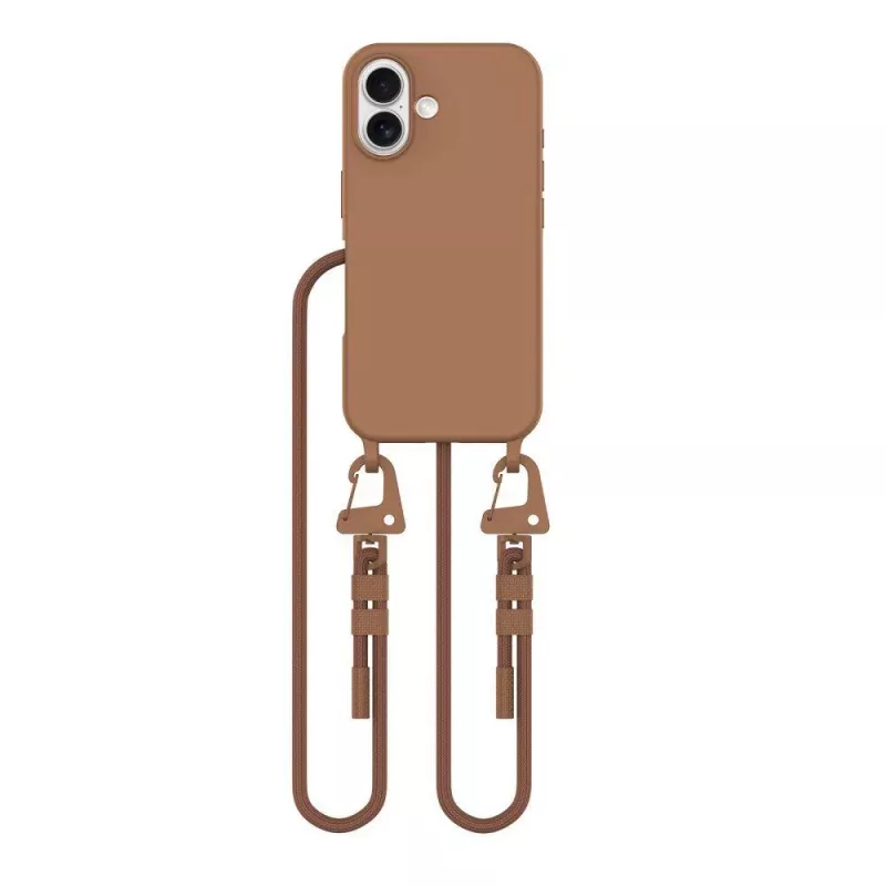 Colar MagSafe Tech-Protect Magnecklace para iPhone 16 Castanho Chocolate