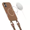 Colar MagSafe Tech-Protect Magnecklace para iPhone 16 Castanho Chocolate